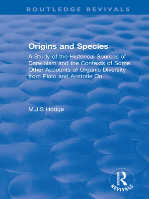 cover image of Origins and Species